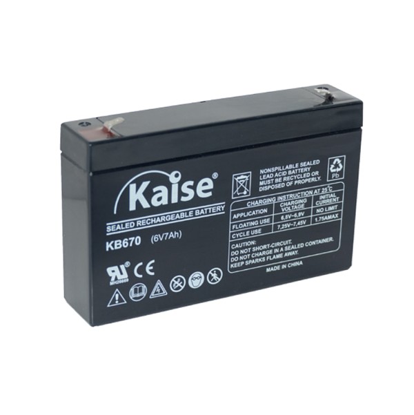 KB670 Bateria 6V 7Ah Plomo AGM KAISE