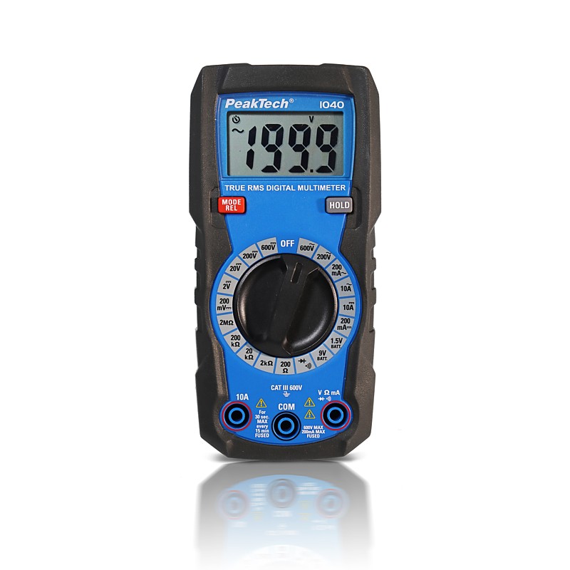 PeakTech® P1040 Multímetro digital TrueRMS 2000 counts