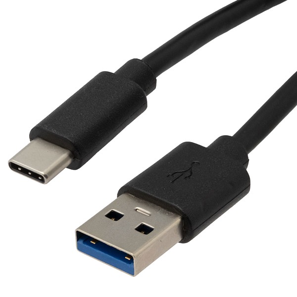 CABLE USB A 3.0 / USB C 3.1 0,3mt negro