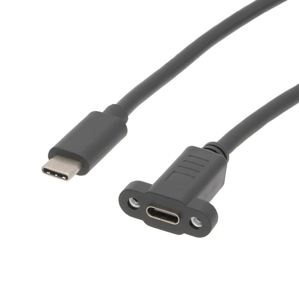 Extensor USB-C 3.1 para anclaje a panel 0,5m