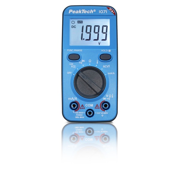 PeakTech® P 1071 Multímetro digital de 600 V CA/CC con NCV