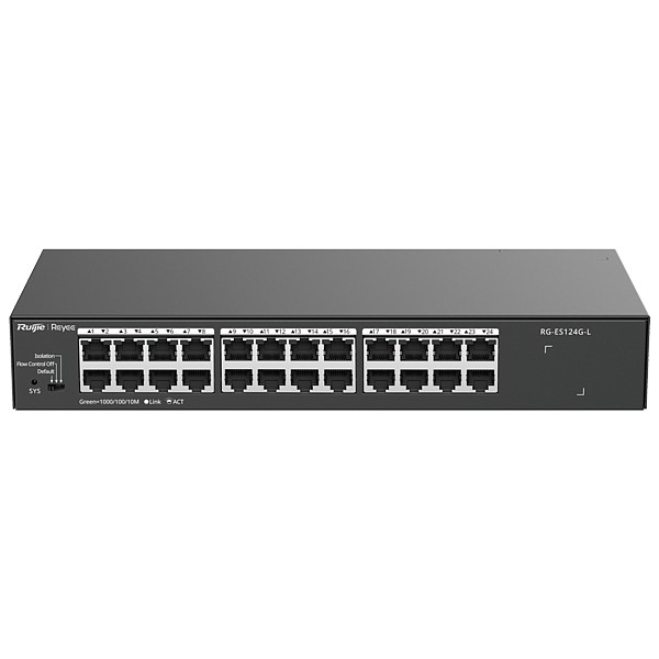 RG-ES124G-L Switch Gigabit de 24 puertos Enrackable