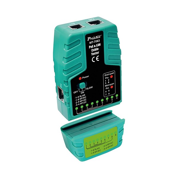 MT-7063 Tester redes LAN Ethernet y POE