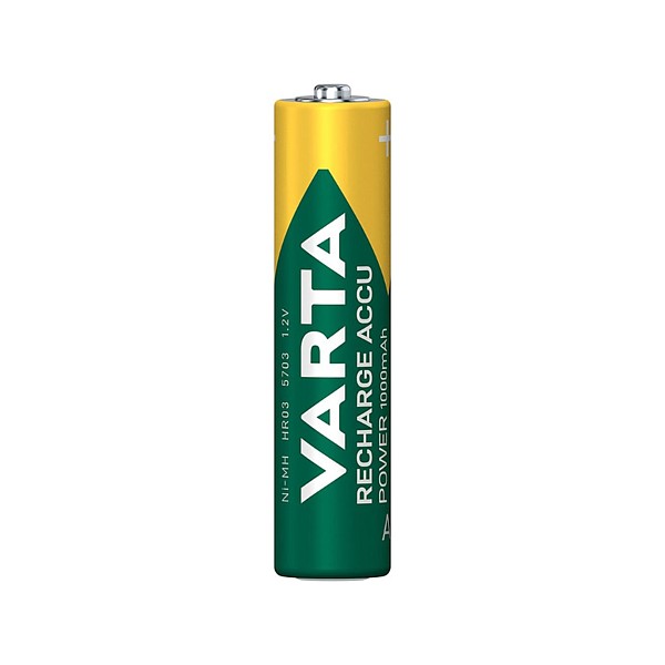 HR03 AAA Pila Recargable 1000mAh Ni-Mh Varta (BL2)