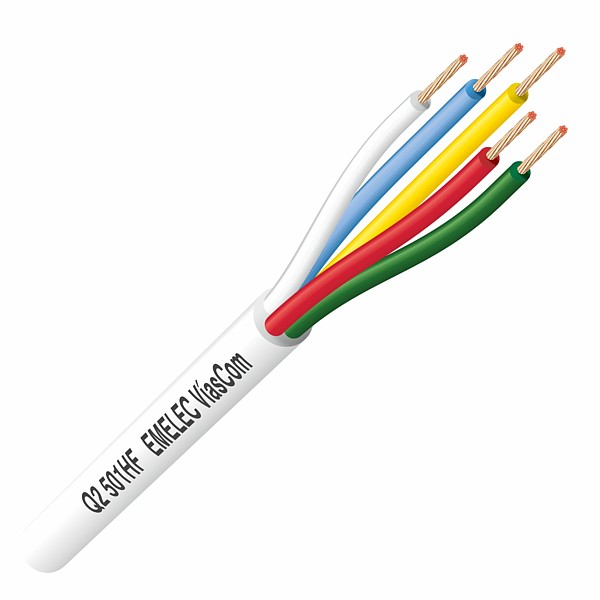 Manguera intercomunicación 6x0,20mm2 Blanca Cu