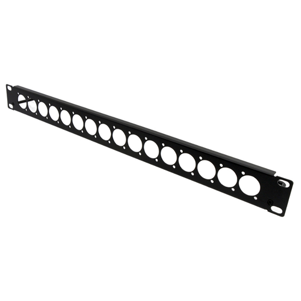 PatchPanel 16 puertos para connectores de audio/video a tornillo XLR / speakON / HDMI