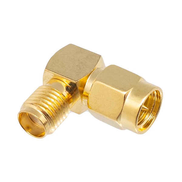 Adaptador SMA Macho/SMA Hembra Acodado