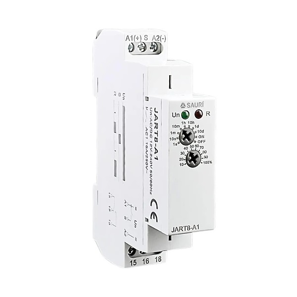JART8-A1 Relé Temporizado Retardo Conexión 12-240 Vac/dc