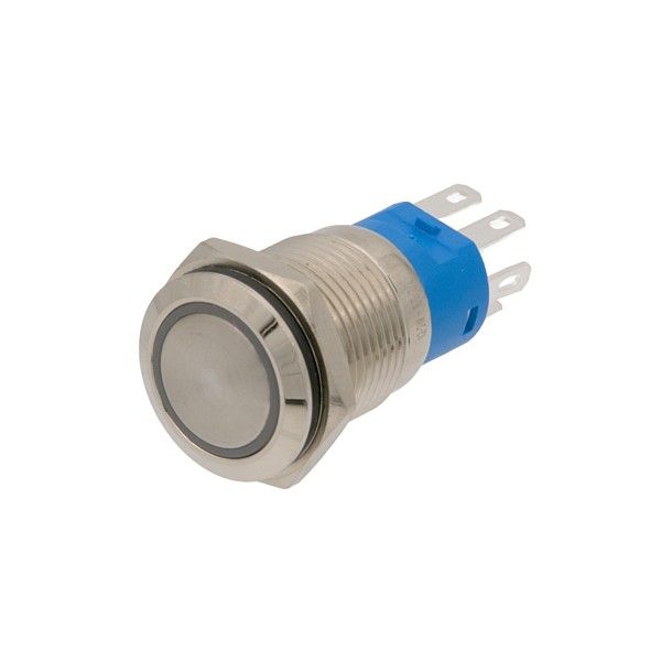 PULSADOR LUMINOSO OFF-(ON) 1CC M16Ø led RGB 12V