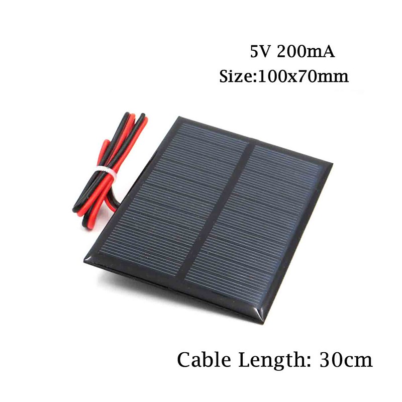 Electrónica Gimeno  Mini panel solar 5V 200mA 100x70mm